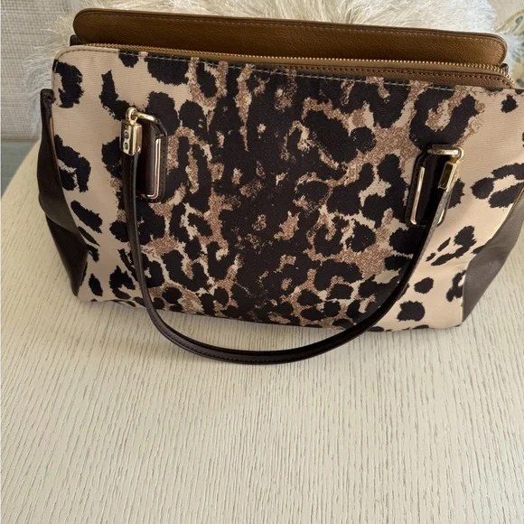 Coach Madison Kimberly Ocelot Print Fabric and Leather - Picture 4 of 13